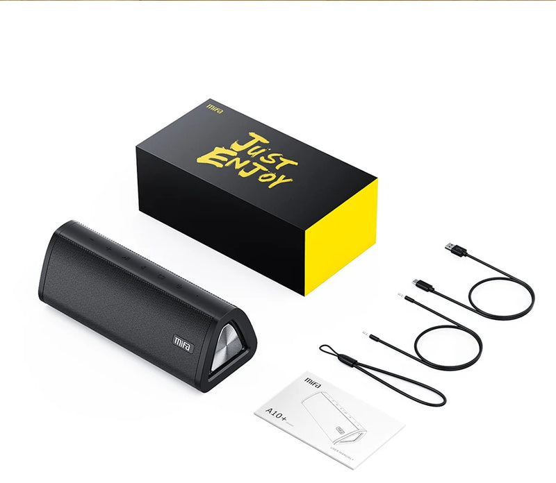 Caixa de som bluetooth portátil mifa A10+ Som estéreo 360° 20W à prova d'água IPX7 alto-falante sem fio bluetooth 5.0 24 horas de tempo de reprodução