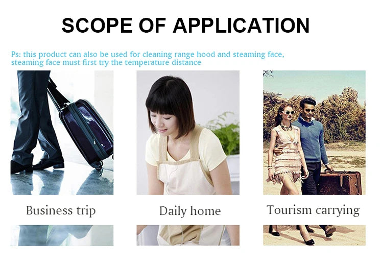 Ferro a Vapor SaengQ, Vaporizador de Roupas, Portátil, 1500W, Vertical, 350ml, Mini, Ideal para Viagens e Passar Roupas em Casa