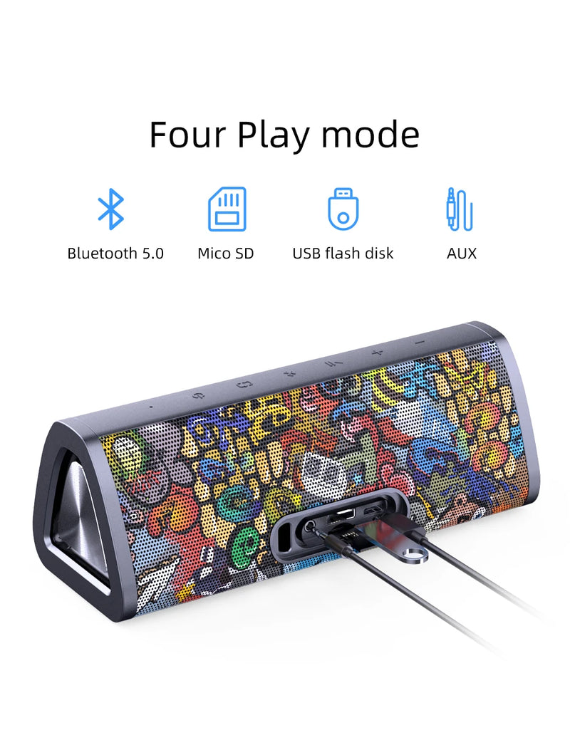 Caixa de som bluetooth portátil mifa A10+ Som estéreo 360° 20W à prova d'água IPX7 alto-falante sem fio bluetooth 5.0 24 horas de tempo de reprodução