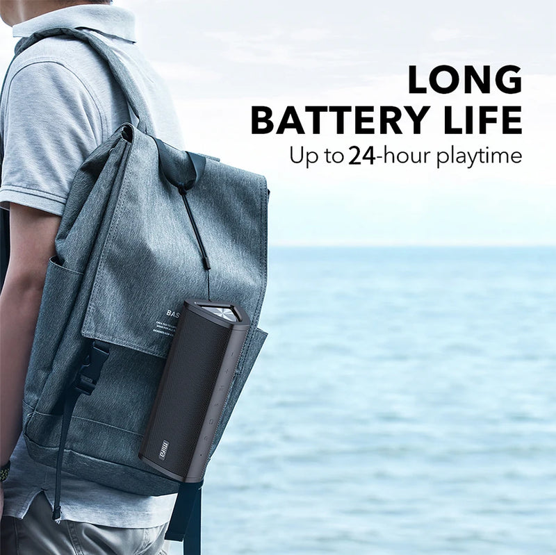 Caixa de som bluetooth portátil mifa A10+ Som estéreo 360° 20W à prova d'água IPX7 alto-falante sem fio bluetooth 5.0 24 horas de tempo de reprodução