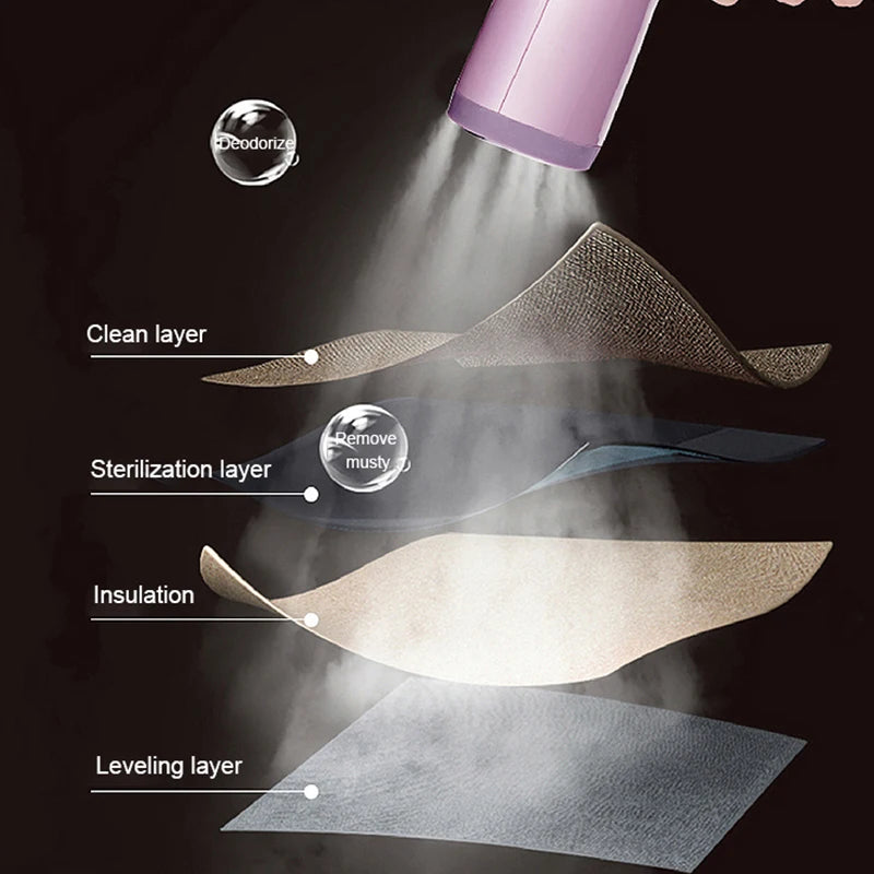 Ferro a Vapor SaengQ, Vaporizador de Roupas, Portátil, 1500W, Vertical, 350ml, Mini, Ideal para Viagens e Passar Roupas em Casa