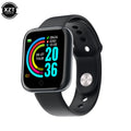 Relógio Inteligente Monitor de Saúde Y68 Relógios Esportivos Masculinos e Femininos, Pulseira de Monitoramento de Fitness, Passos, Calorias, Relógio Bluetooth D20