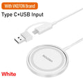 Carregador Sem Fio Magnético, Base de Carregamento Rápido para iPhone 16 15 14 13 12 Pro Max Airpods, Estação de Dock para Carregadores USB PD A