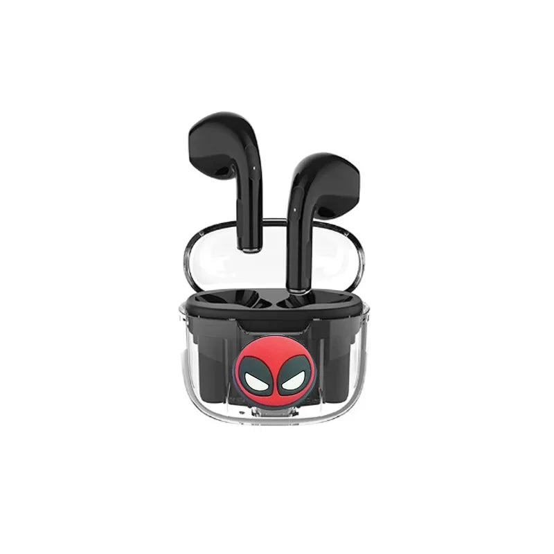 Novos Fones de Ouvido Disney Stitzer 2024 para Esportes, Jogos, Chamada, Audição, Estéreo Transparente com Caixa de Carregamento TWS Sem Fio Bluetooth