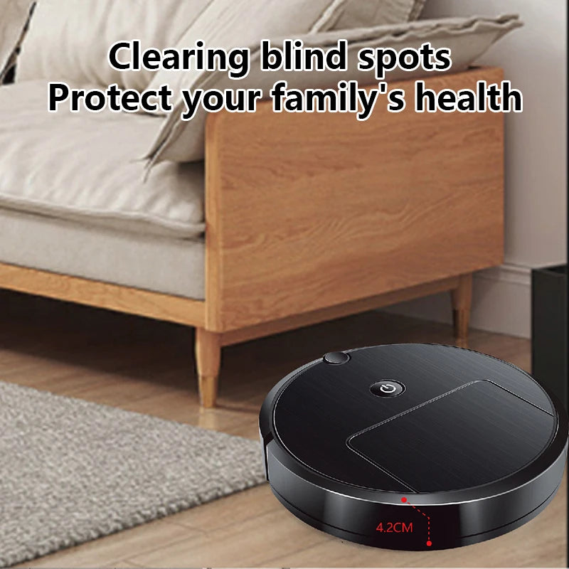 Aspirador Robô Inteligente Xiaomi 3 em 1 com Navegação Automática, Desvio de Obstáculos, Recarregável via USB para Limpeza Doméstica