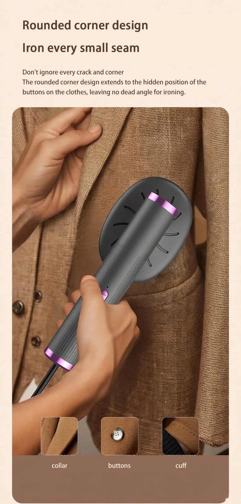 Máquina de Passar Roupas Portátil e Suspensa Usb Ferro Elétrico Conveniente para Casa e Viagem Mini Máquina de Passar Roupas Ferramenta para Remoção de Rugas