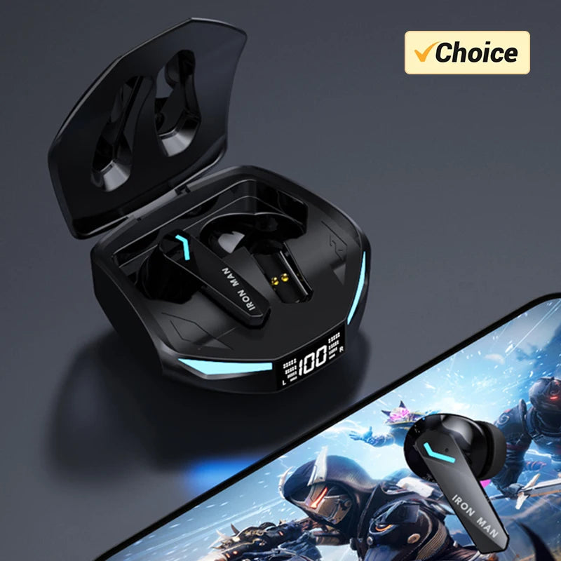 Fones de Ouvido Gaming Lenovo GM2 Pro Bluetooth 5.3 Headset Esportivo com Modo Duplo, Chamada HD, Redução de Ruído e Microfone para iPhone 2024