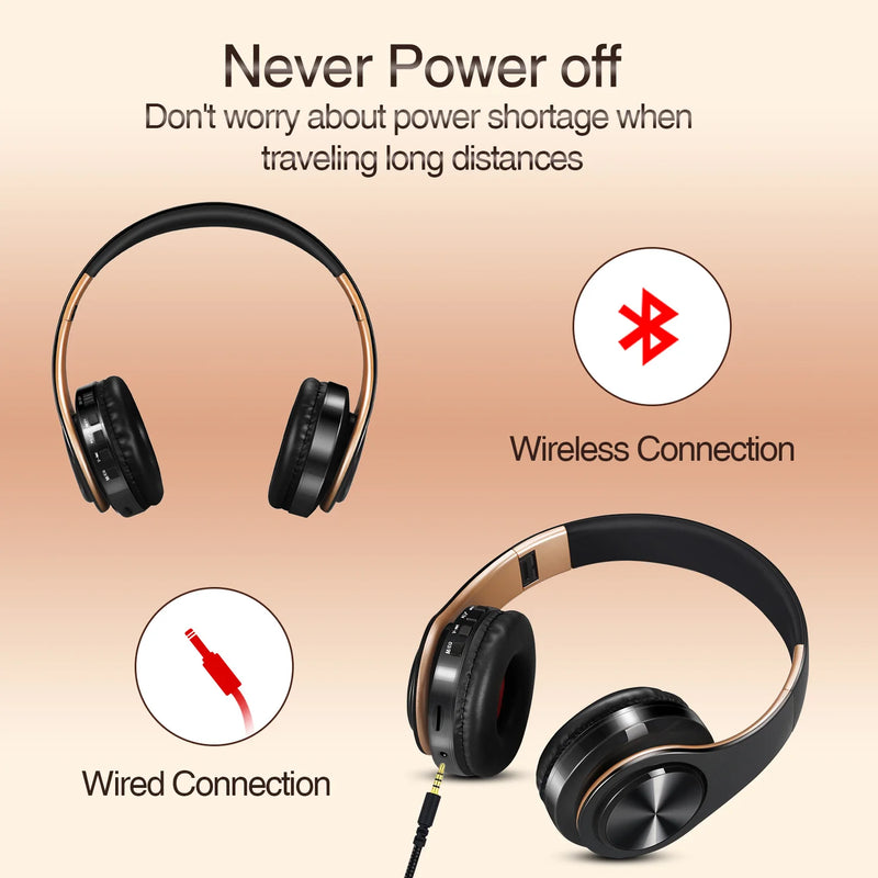 Fones de Ouvido Sem Fio Bluetooth Estéreo Masculinos com Microfone Embutido e Conector de 3,5 mm para Xiaomi Samsung iPhone