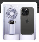 Ventilador Mini Portátil USB para Uso Externo, Ventilador de Mão com Suporte para Telefone de Mesa, 3 Ajustes de Ventos, Longa Vida Útil, Ventilador Mini Multifuncional