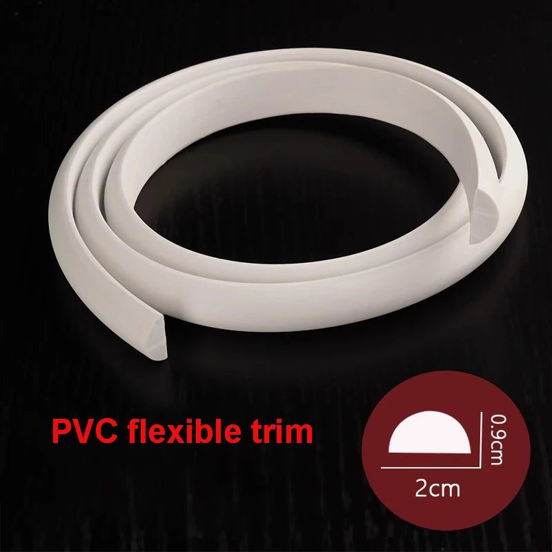 Moldura para Pintar | Design Autoadesivo de Descascar e Colar | Decoração de Casa na Moldura do Espelho do Gabinete, Borda de Parede, Decoração DIY, 1m