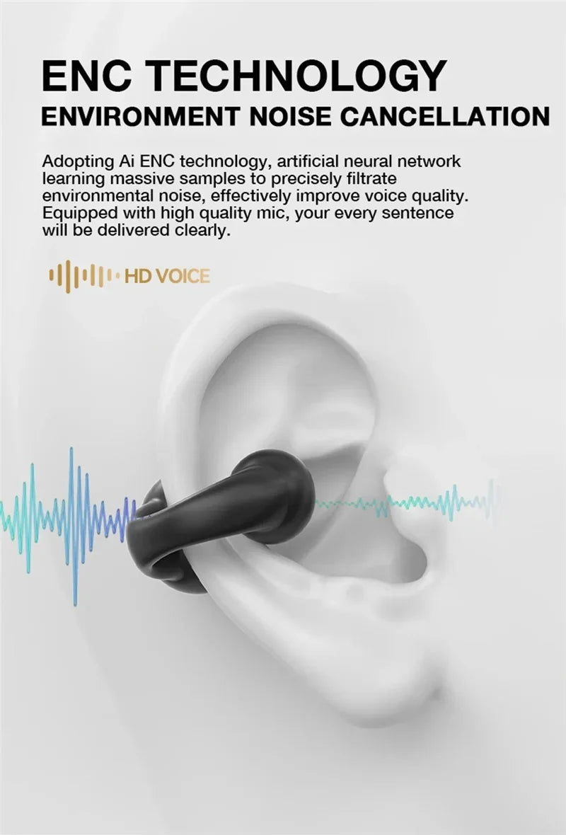 Brinco Fones de ouvido sem fio Bluetooth 5.3