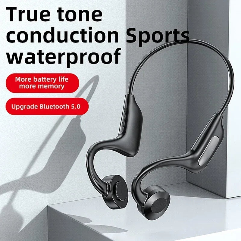 Fones de Ouvido para Natação Xiaomi com Condução Óssea Bluetooth 5.4 IPX8 À Prova d'Água Não Intra-auricular Sem Fio Plugável para Esportes Novos