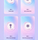 Ventilador Portátil Mini USB Recarregável com 3 Velocidades, Ventilador de Mão para Opção de Presente, Perfeito para Escritório, Atividades ao Ar Livre, Viagens, Camping