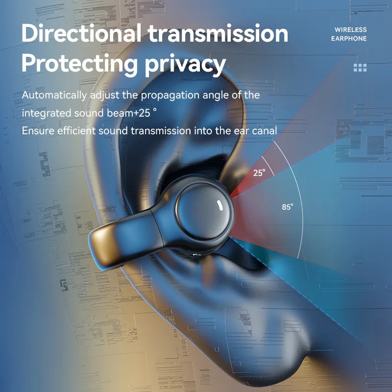 Fones de ouvido sem fio M47 originais Bluetooth, fones de ouvido de carregamento, fones de condução óssea, esportivos com microfone grátis