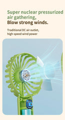 Ventilador Mini Portátil USB para Uso Externo, Ventilador de Mão com Suporte para Telefone de Mesa, 3 Ajustes de Ventos, Longa Vida Útil, Ventilador Mini Multifuncional