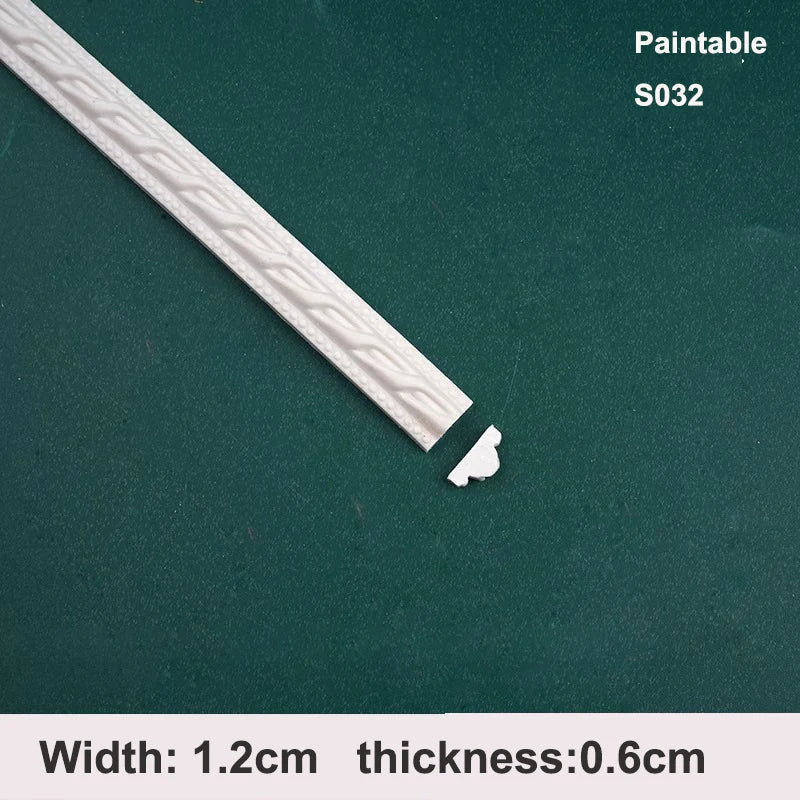 Moldura para Pintar | Design Autoadesivo de Descascar e Colar | Decoração de Casa na Moldura do Espelho do Gabinete, Borda de Parede, Decoração DIY, 1m