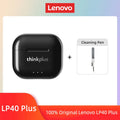 Fones de Ouvido Lenovo LP40 II Originais LP40 Plus TWS Bluetooth 5.3 Sem Fio Fones de Ouvido Esportivos com Redução de Ruído e Controle por Toque