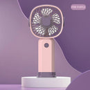 Ventilador Mini Portátil USB para Uso Externo, Ventilador de Mão com Suporte para Telefone de Mesa, 3 Ajustes de Ventos, Longa Vida Útil, Ventilador Mini Multifuncional