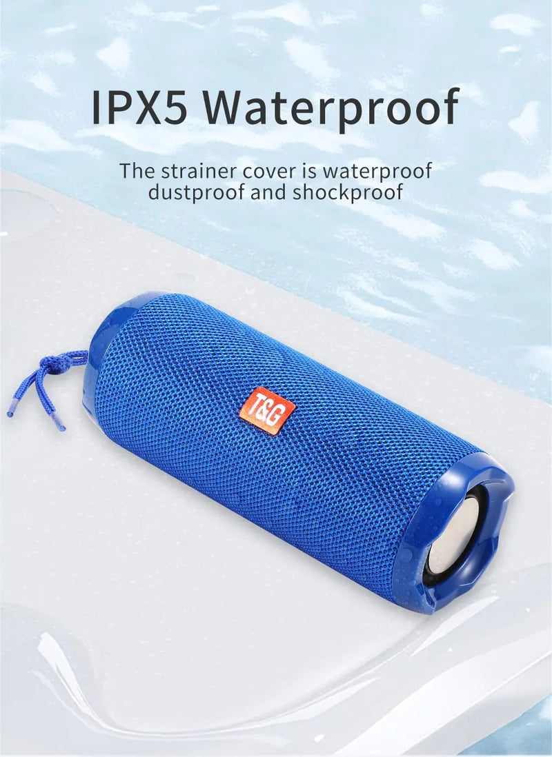 Caixa de Som Bluetooth TG191 Outdoor Portátil TWS True Wireless, À Prova d'Água, Subwoofer Potente, Som Estéreo Surround para FM