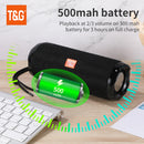 Caixa de Som Bluetooth TG191 Outdoor Portátil TWS True Wireless, À Prova d'Água, Subwoofer Potente, Som Estéreo Surround para FM