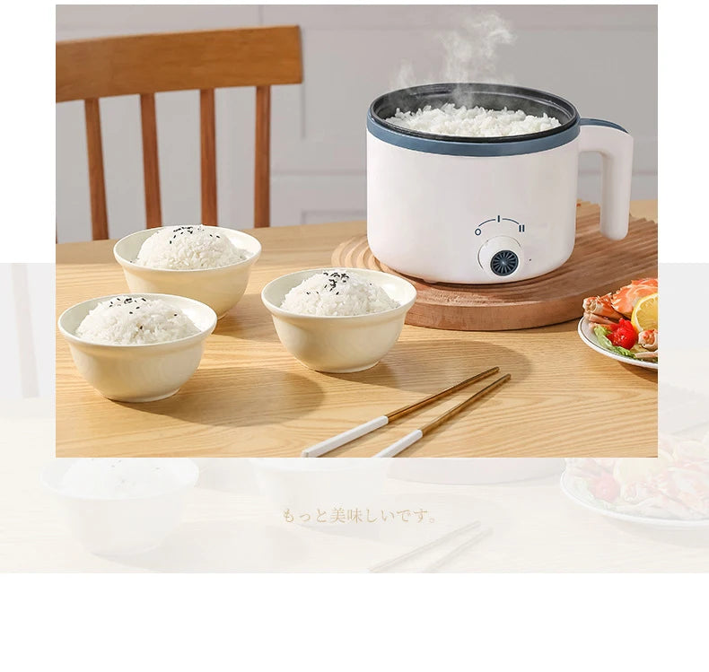 Mini Panela de Arroz Elétrica Inteligente Automática de Camada Simples e Dupla para Cozinhar em Casa para 1-2 Pessoas MultiPanela Panela de Arroz a Vapor
