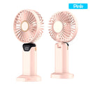 Ventilador Mini Portátil USB para Uso Externo, Ventilador de Mão com Suporte para Telefone de Mesa, 3 Ajustes de Ventos, Longa Vida Útil, Ventilador Mini Multifuncional