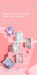 Fones de Ouvido Sem Fio Orelhas de Coelho com Microfone Fones de Ouvido Fofo para Meninas Fones de Ouvido Bluetooth para Crianças Fones de Ouvido para Jogos