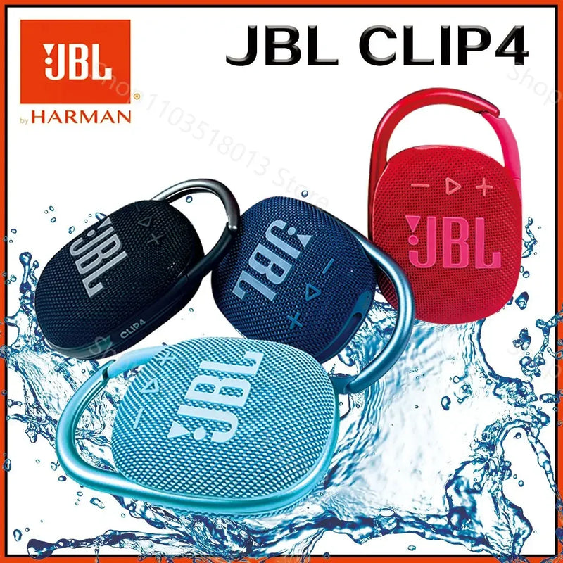 Caixa de Som JBL CLIP 4 - Subwoofer, Mini Caixa de Som, IP67 À Prova de Poeira e Água