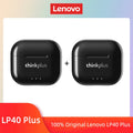 Fones de Ouvido Lenovo LP40 II Originais LP40 Plus TWS Bluetooth 5.3 Sem Fio Fones de Ouvido Esportivos com Redução de Ruído e Controle por Toque