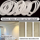 Moldura para Pintar | Design Autoadesivo de Descascar e Colar | Decoração de Casa na Moldura do Espelho do Gabinete, Borda de Parede, Decoração DIY, 1m