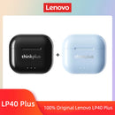 Fones de Ouvido Lenovo LP40 II Originais LP40 Plus TWS Bluetooth 5.3 Sem Fio Fones de Ouvido Esportivos com Redução de Ruído e Controle por Toque