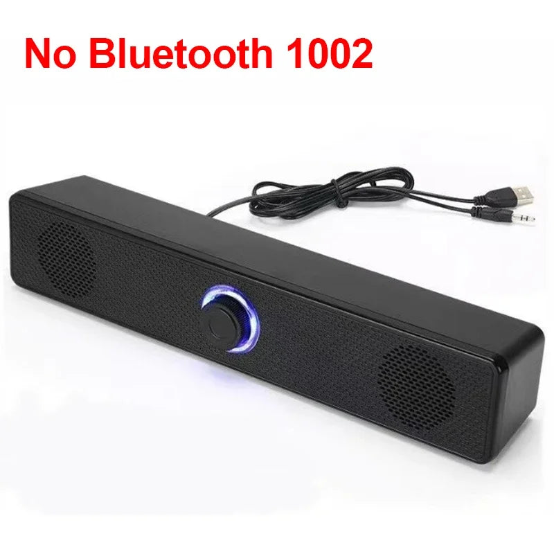 Barra de Som com Fio e Bluetooth Sem Fio, Caixa de Som USB Alimentada para TV, PC, Laptop, Jogos e Sistema de Áudio Surround para Home Theater