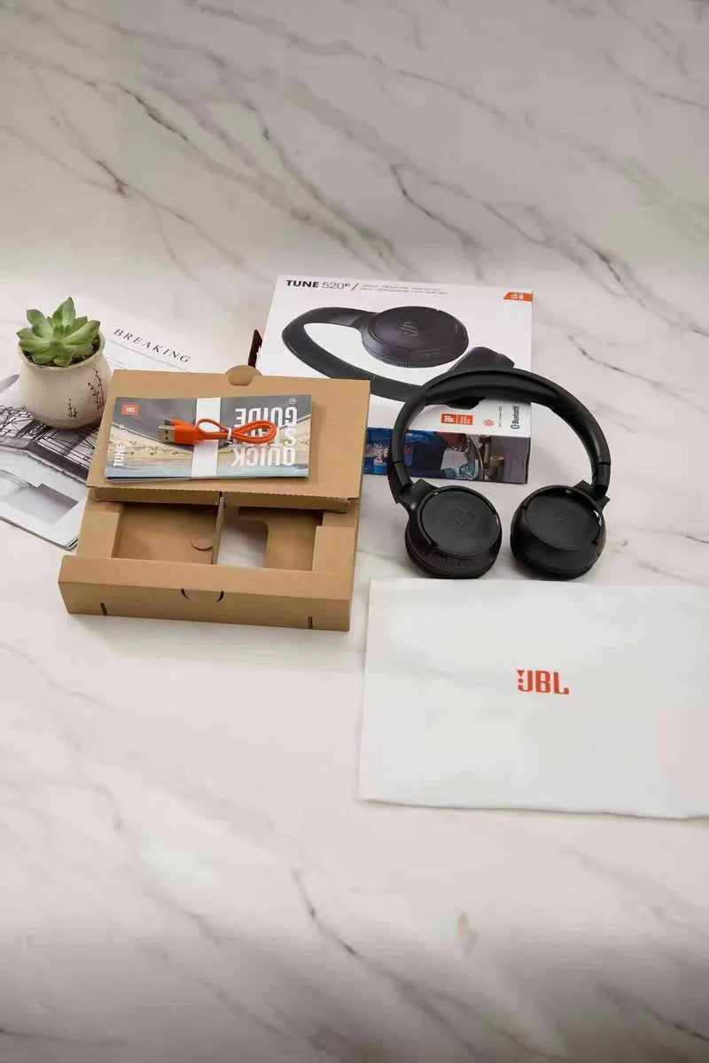 Fone de Ouvido Bluetooth Sem Fio JBL Tune 520BT T520BT com Bluetooth 5.3, Conexão Multi-Ponto e Suporte ao Siri e Google Assistente