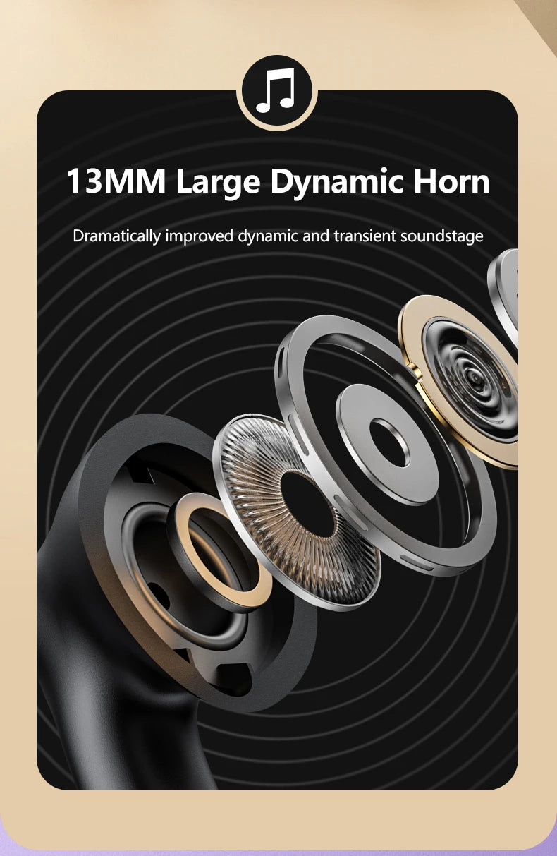 Fones de Ouvido Lenovo LP40 II Originais LP40 Plus TWS Bluetooth 5.3 Sem Fio Fones de Ouvido Esportivos com Redução de Ruído e Controle por Toque