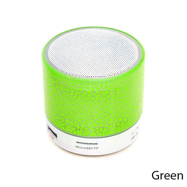 Caixa de Som Bluetooth Mini Universal Sem Fio Alto-falante LED Colorido Cartão TF USB Subwoofer Portátil Coluna de Som MP3 para Telefones