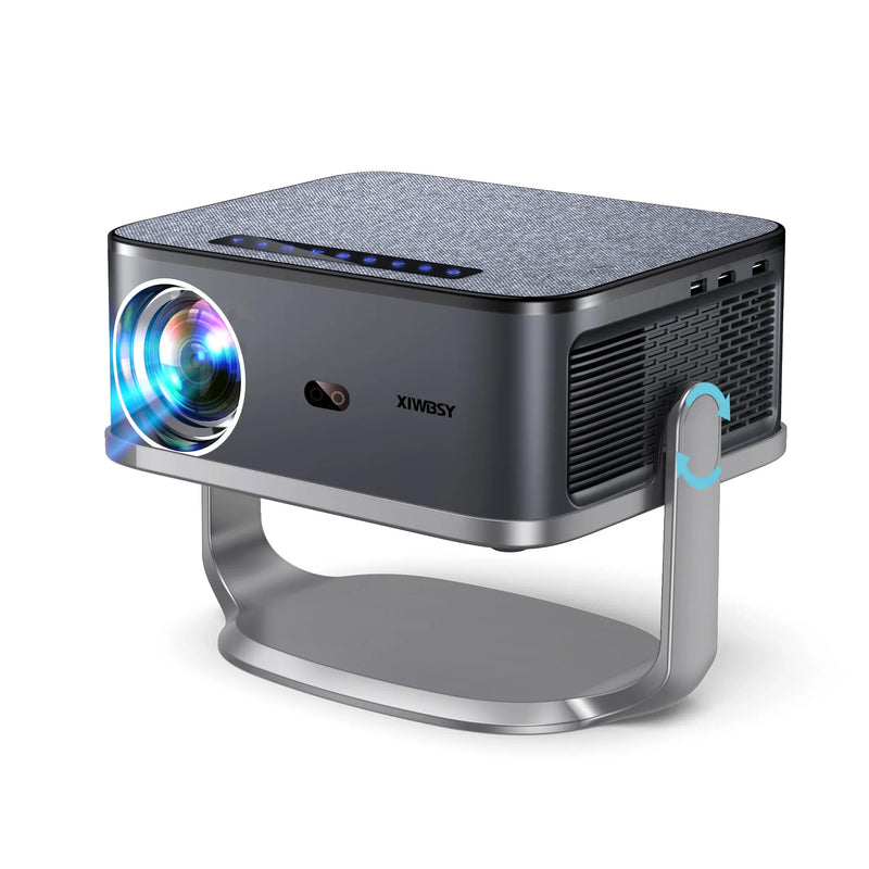 Projetor XIWBSY 35000 Lúmens Android 12 Bluetooth 5.2 Autofoco Projetor LED Smart 4K Portátil 3D Cinema em Casa Beamer IPTV