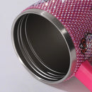 Copo a Vácuo de Aço Inoxidável Hello Kitty 40oz com Desenho de Desenho Animado, Copo Isolado com Estrass, Copo para Carro com Alça e Canudo, Grande Capacidade, Presente