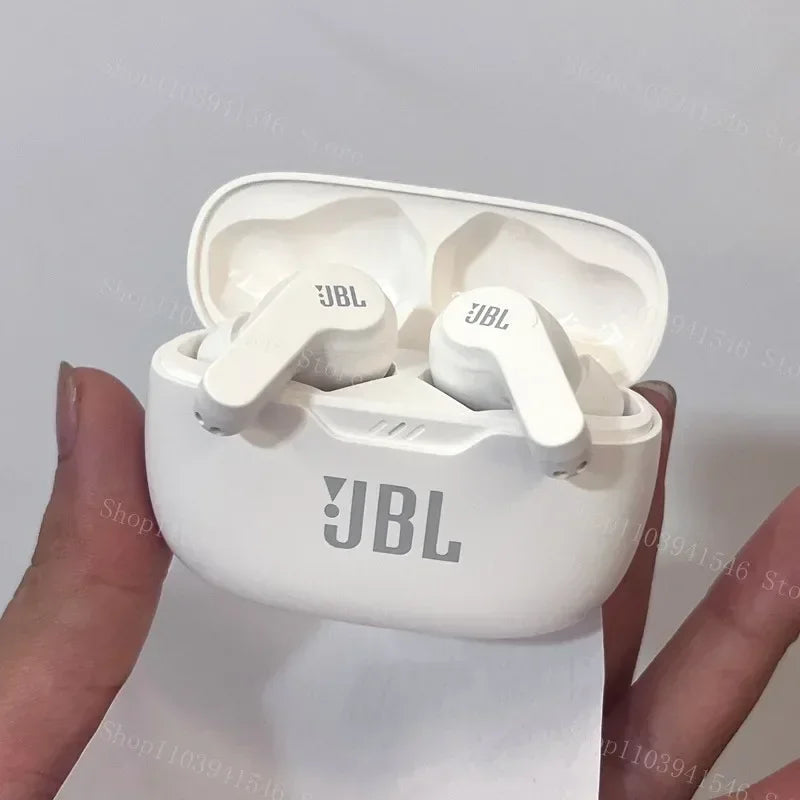 JBL WAVE 200TWS Fones de Ouvido Verdadeiramente Sem Fio JBL W200 tws Fones de Ouvido Bluetooth 5.0 Fones de Ouvido Esportivos com Microfone Versão HK