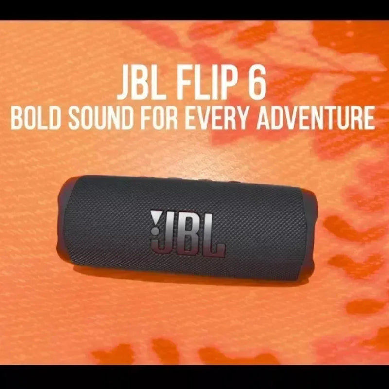 Caixa de Som Bluetooth JBL FLIP6 Portátil IPX7 À Prova D'água e Poeira HiFi Estéreo com Baixo de Alta Qualidade