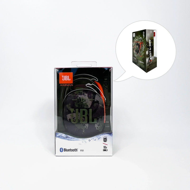 Caixa de Som JBL CLIP 4 - Subwoofer, Mini Caixa de Som, IP67 À Prova de Poeira e Água