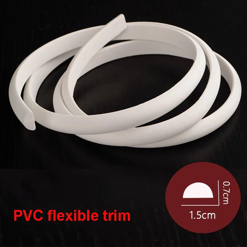 Moldura para Pintar | Design Autoadesivo de Descascar e Colar | Decoração de Casa na Moldura do Espelho do Gabinete, Borda de Parede, Decoração DIY, 1m