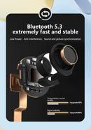 Fones de Ouvido Lenovo LP40 II Originais LP40 Plus TWS Bluetooth 5.3 Sem Fio Fones de Ouvido Esportivos com Redução de Ruído e Controle por Toque