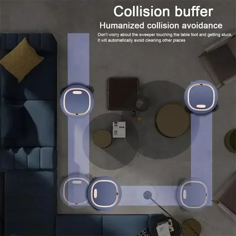 Robô Aspirador de Pó Inteligente Silencioso Xiaomi - Aspirador, Limpador e Escova 3 em 1 Multifunções Automático