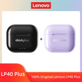 Fones de Ouvido Lenovo LP40 II Originais LP40 Plus TWS Bluetooth 5.3 Sem Fio Fones de Ouvido Esportivos com Redução de Ruído e Controle por Toque