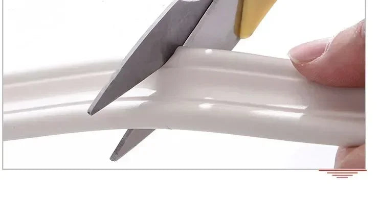 Fita Decorativa Auto-Adesiva de Parede Soft Line NBR 5M para Rodapé, Acabamento de Azulejo, Bordas Anticollision, Moldura, Adesivo 3D para Paredes