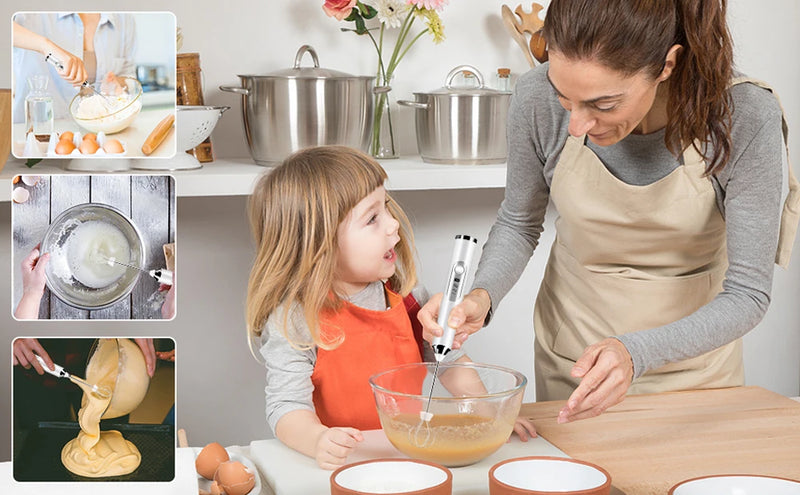 Mini Batedor de Leite para Café Misturador Portátil Batedor de Ovos Elétrico Espumador de Leite para Matcha Cappuccino Batedor de Creme Espumoso