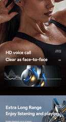 Fones de ouvido sem fio M47 originais Bluetooth, fones de ouvido de carregamento, fones de condução óssea, esportivos com microfone grátis