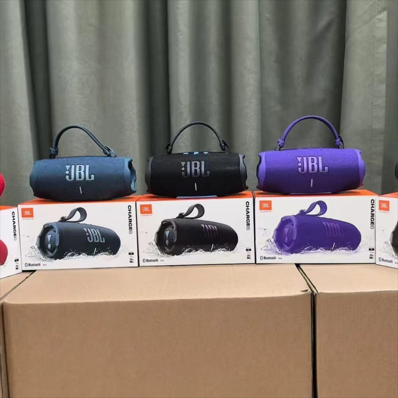 Caixa de Som Sem Fio JBL Charge 6 à Prova d'Água com Aumento de Graves e Tweeter de Precisão para Som Estéreo Portátil ao Ar Livre