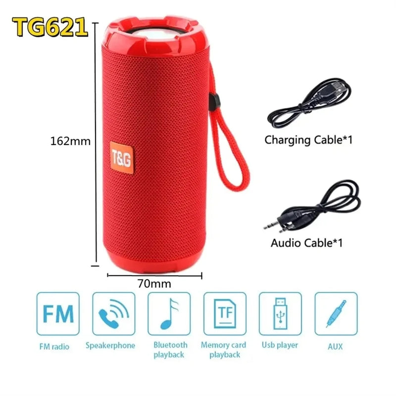 Wireless Caixa De Som Bluetooth Speaker Portable Sound Box Music Radio FM Subwoofer Bass Woofer PC TV Computer Waterproof Column