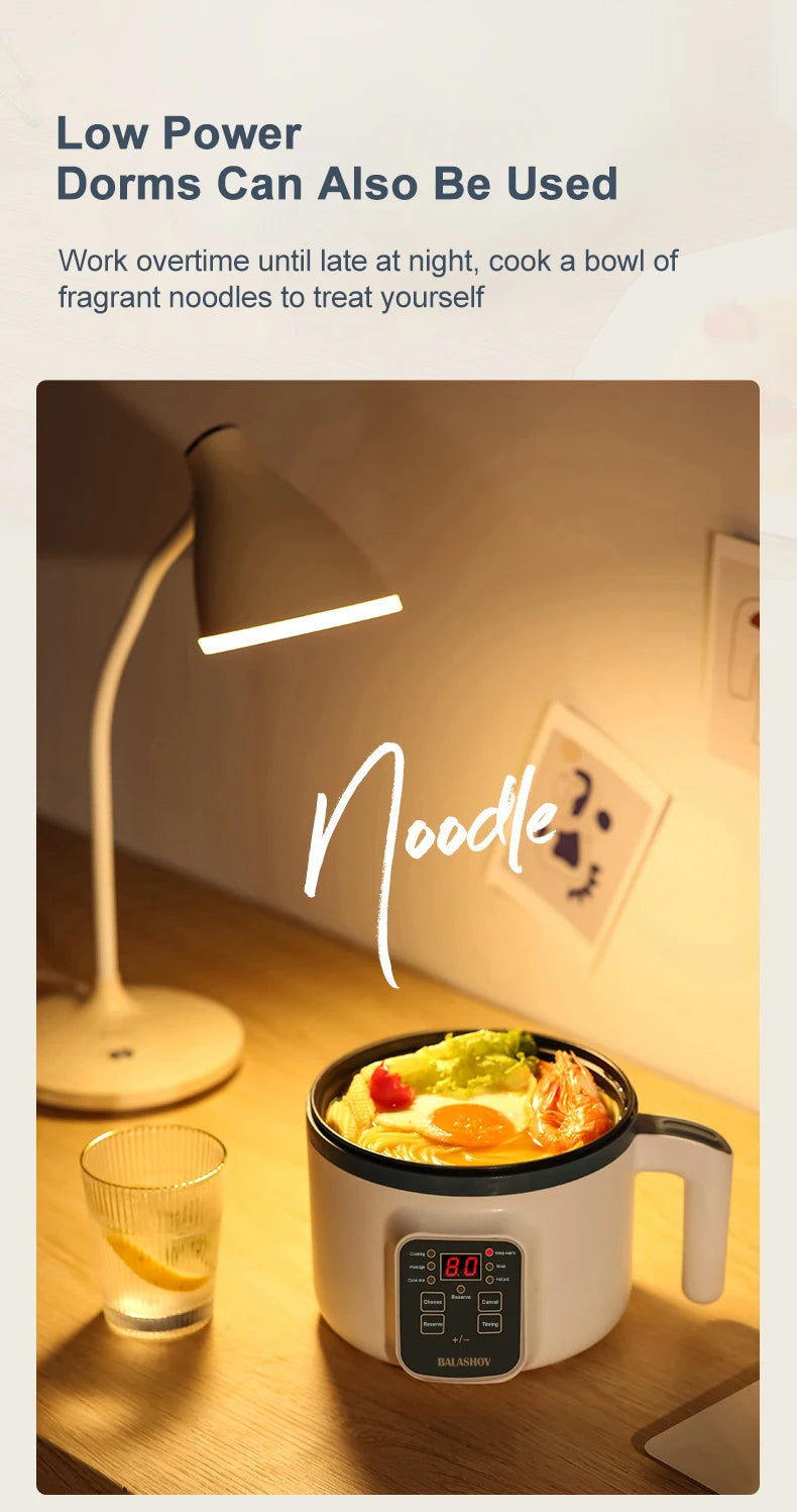 Mini Panela de Arroz Elétrica Inteligente Automática de Camada Simples e Dupla para Cozinhar em Casa para 1-2 Pessoas MultiPanela Panela de Arroz a Vapor